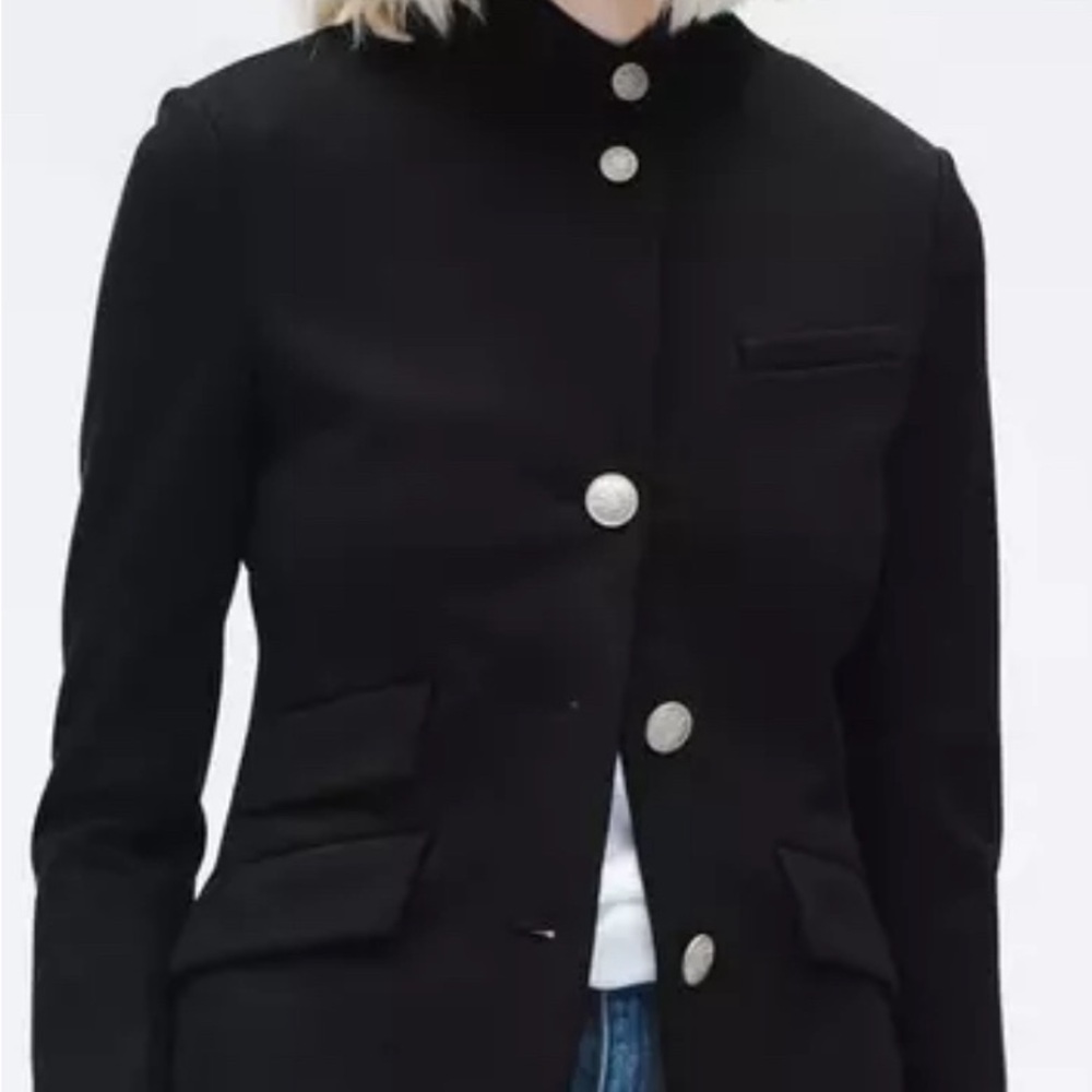 Rag & Bone Slade Ponte Blazer Black Size 14 New with Tags